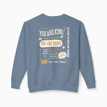 Autism Sweatshirt - Together We Bloom Comfort Colors Lightweight Sweatshirt - Daily Bloom