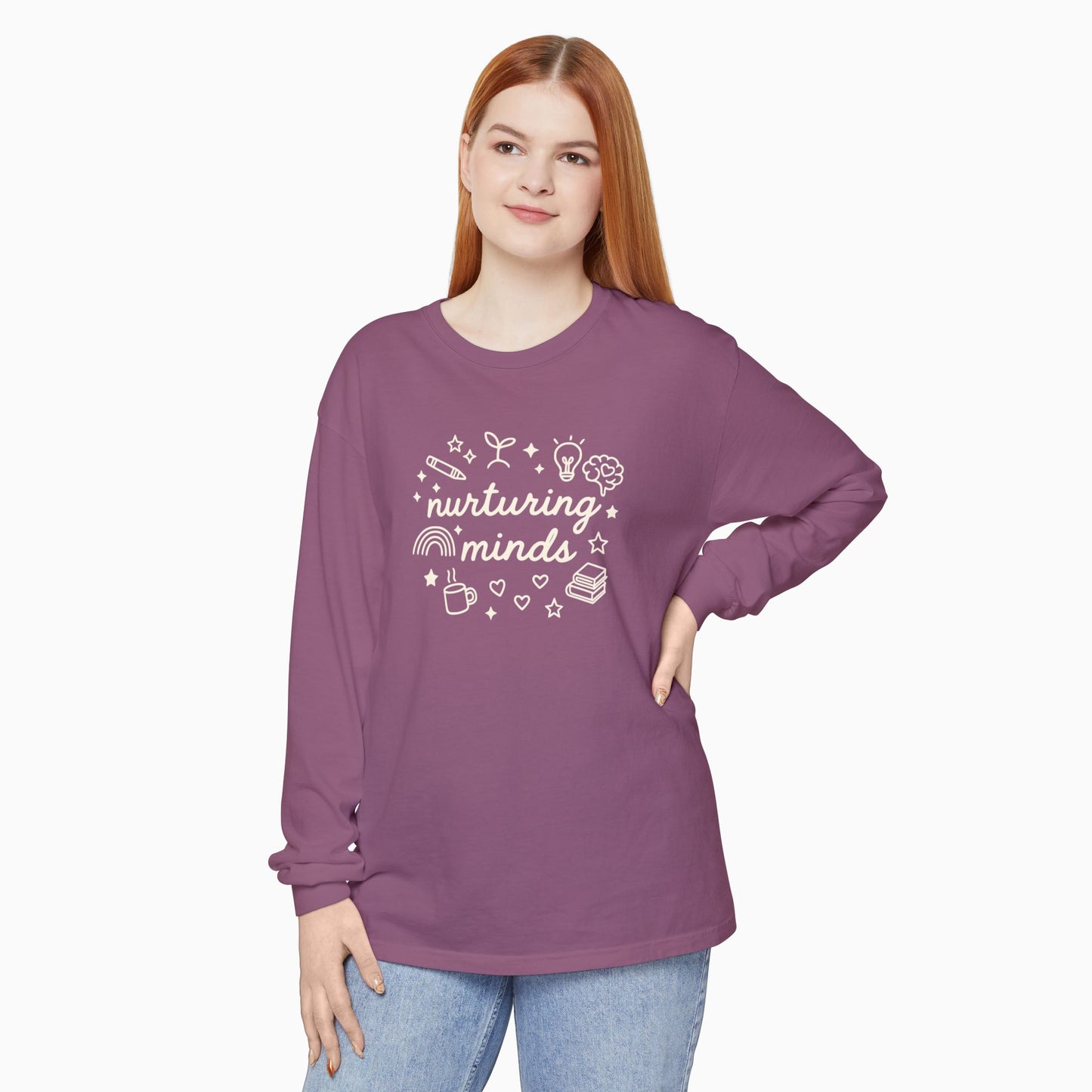 Nurturing Minds Comfort Colors Long Sleeve T-Shirt