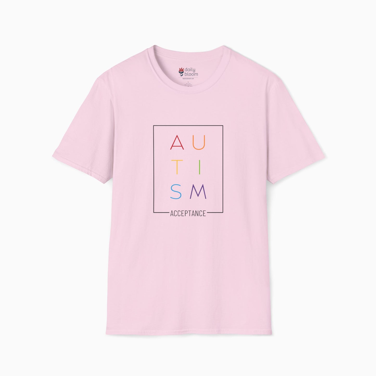 Autism Rainbow Acceptance Box Tee