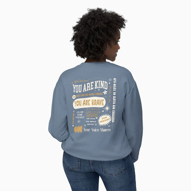 Autism Sweatshirt - Together We Bloom Comfort Colors Lightweight Sweatshirt - Daily Bloom