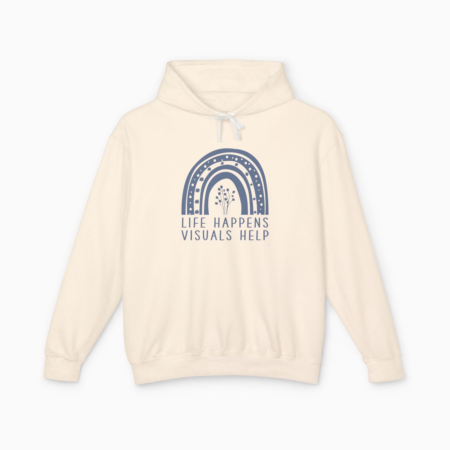 Life Happens Visuals Help Comfort Colors Lightweight Hoodie