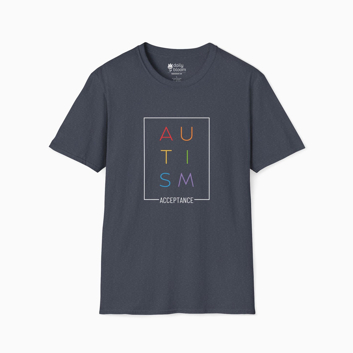 Autism Rainbow Acceptance Box Tee