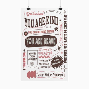 Autism Poster - Affirmations Printed Wall Poster - Daily Bloom