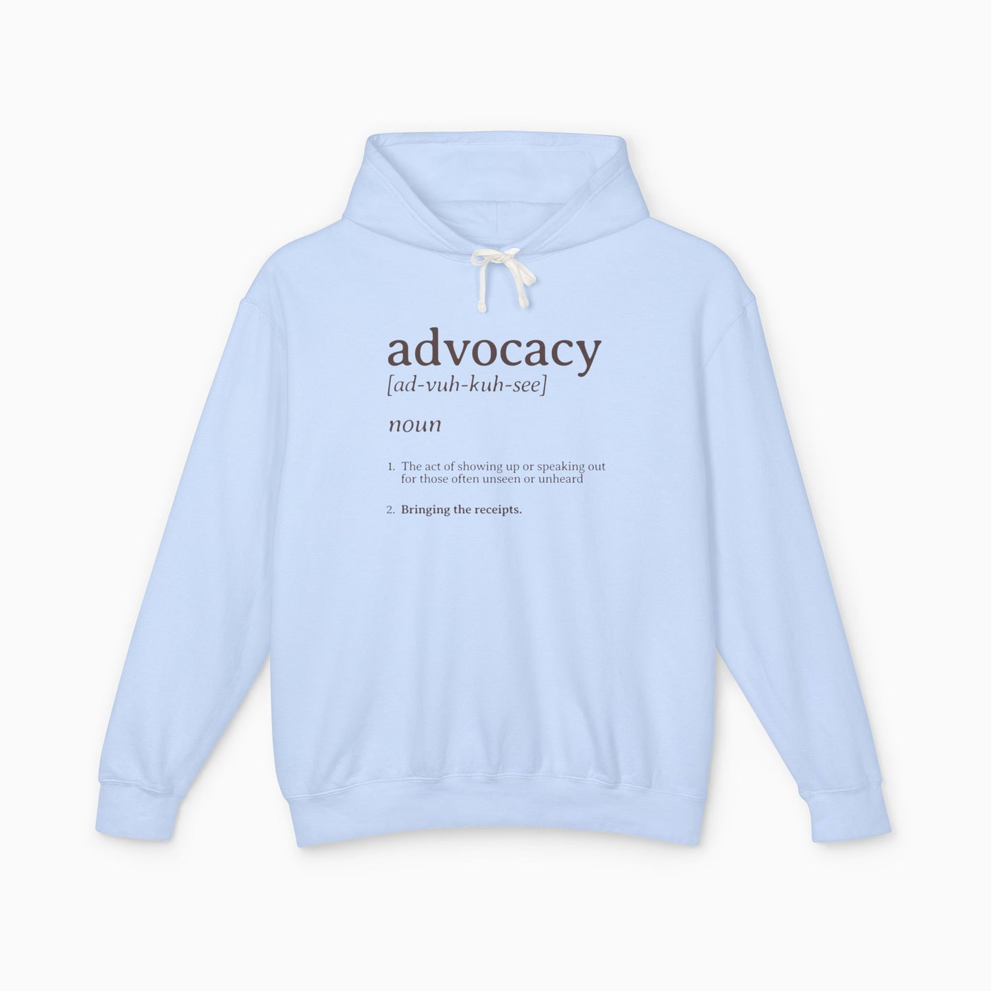 Advocacy Definition Comfort Colors Lightweight Hoodie