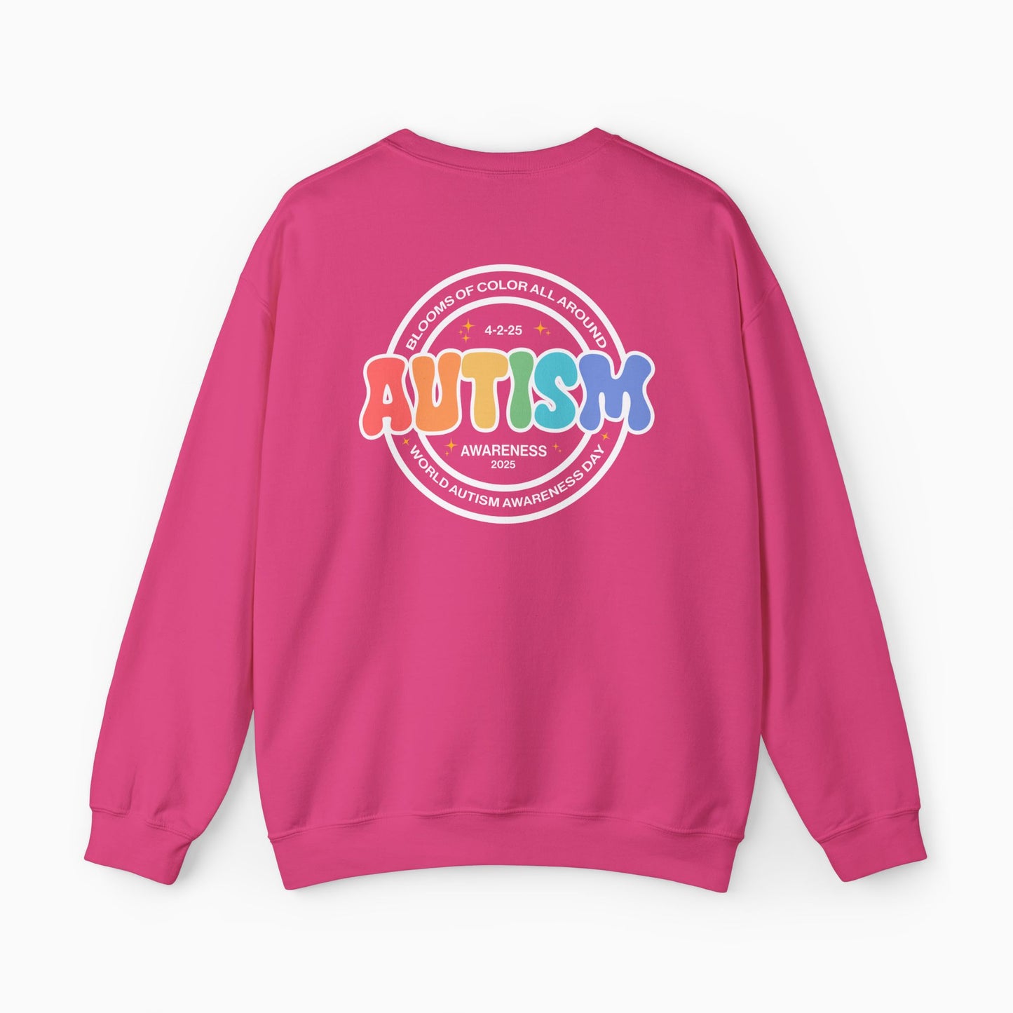 Autism Awareness 2025 - Blooms of Color All Around Sweatshirt