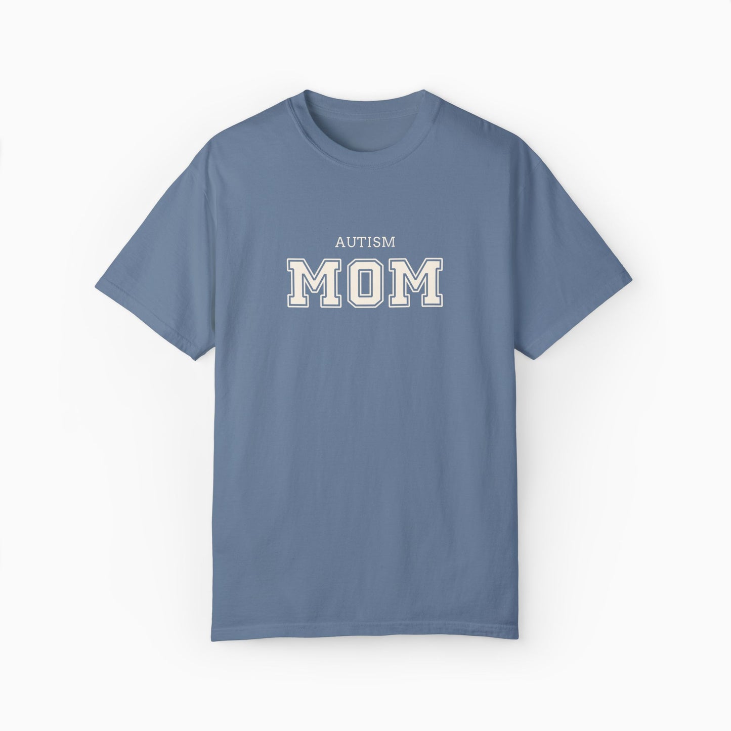 Autism Mom College Comfort Colors Tee