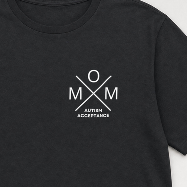 Mom Cross Tee Black t-shirt, design close-up