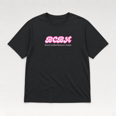BCBA Groovy Tee Black t-shirt, front