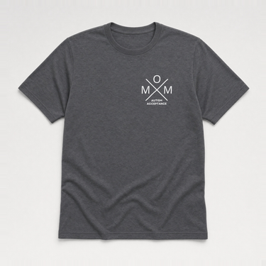 Mom Cross Tee Dark Heather Grey t-shirt, front