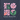 Inclusion Blooms Here Tee Heather Navy t-shirt, back design close-up