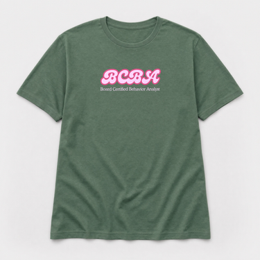 BCBA Groovy Tee Military Green t-shirt, front