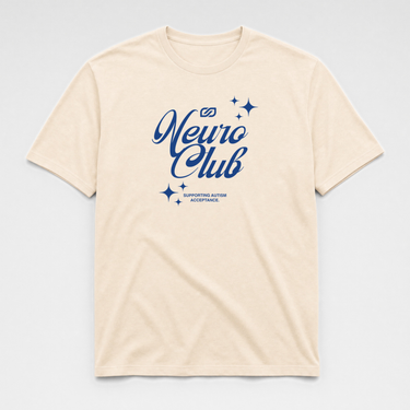 Neuro Club Unisex Tag Free T-Shirt Natural t-shirt, front