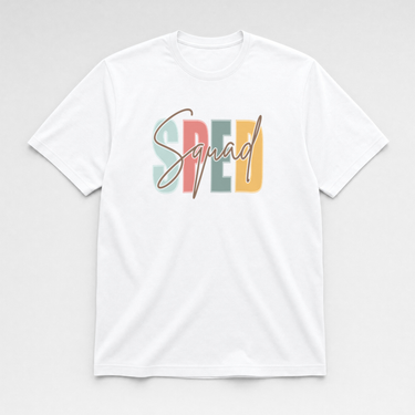 SPED Squad - Special Education Tee White t-shirt, front