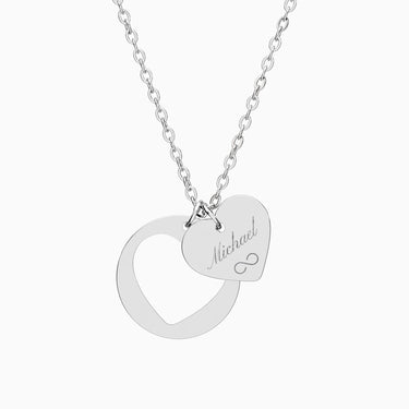 Autism Accessories - Infinitely Loved Heart Necklace with Personalized Name Engraving - Daily Bloom