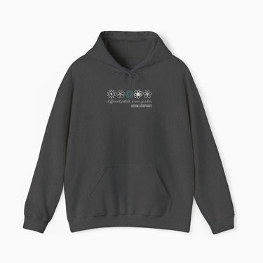 Autism Hoodie - Different Petals Same Garden Flower Sketches Hoodie - Daily Bloom