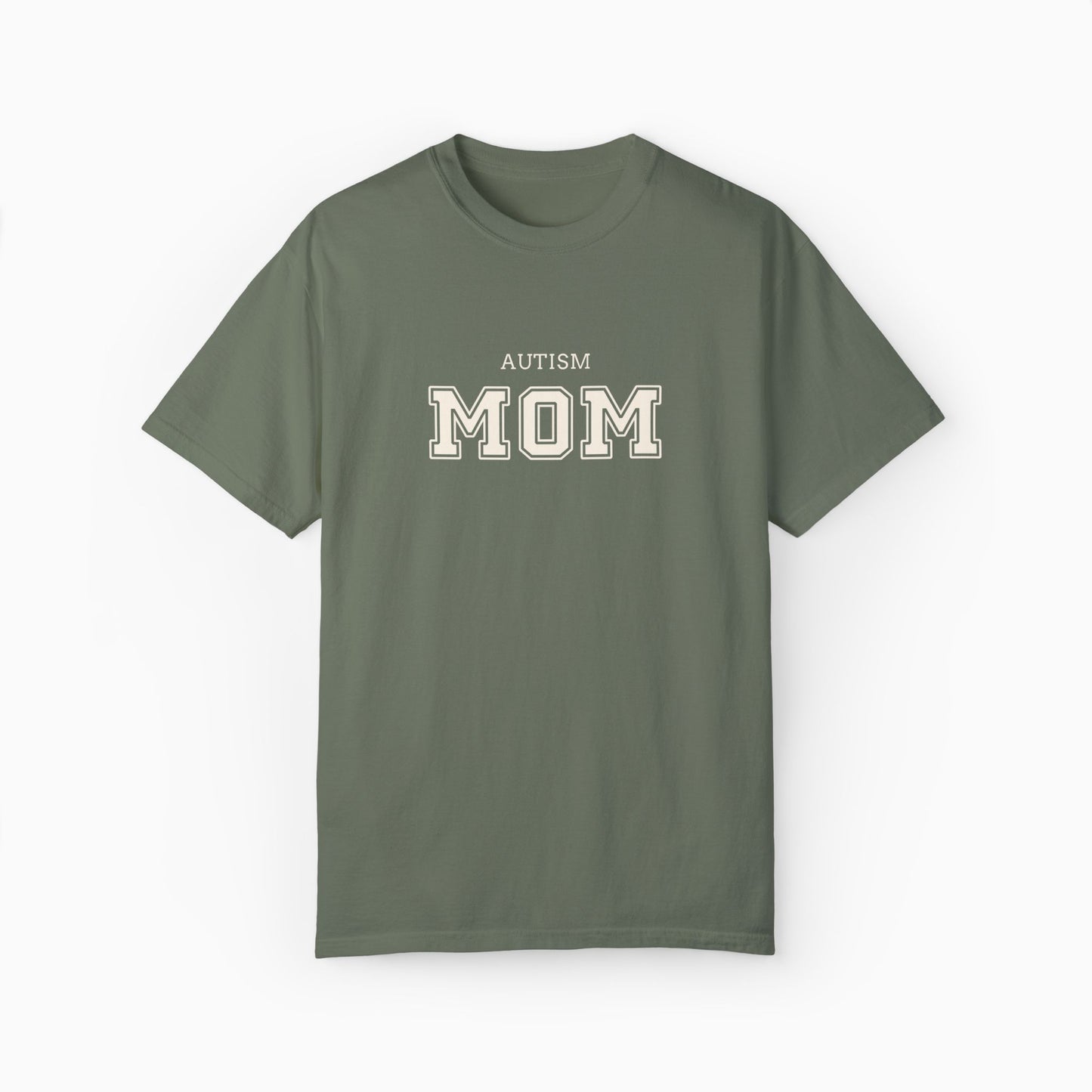 Autism Mom College Comfort Colors Tee