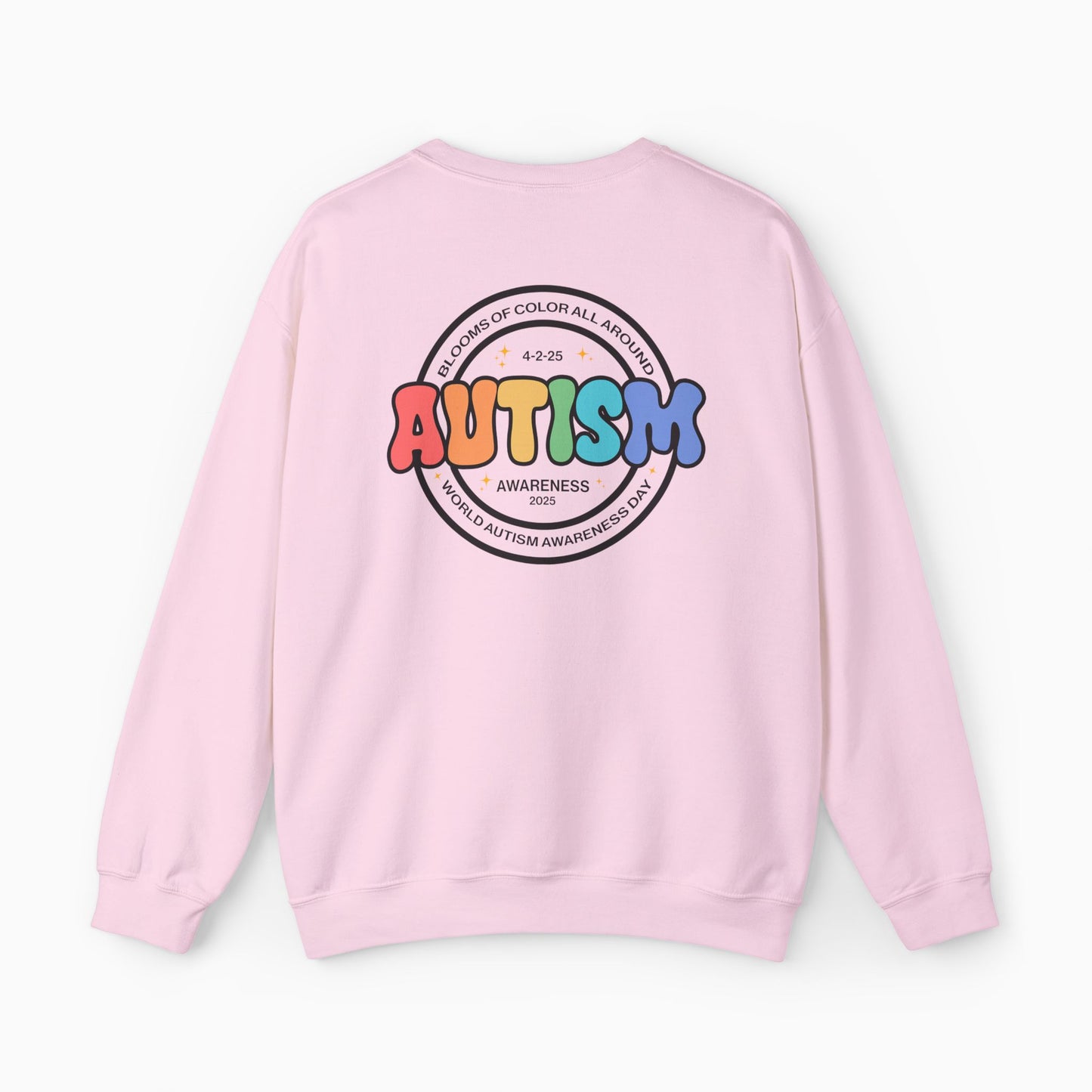 Autism Awareness 2025 - Blooms of Color All Around Sweatshirt