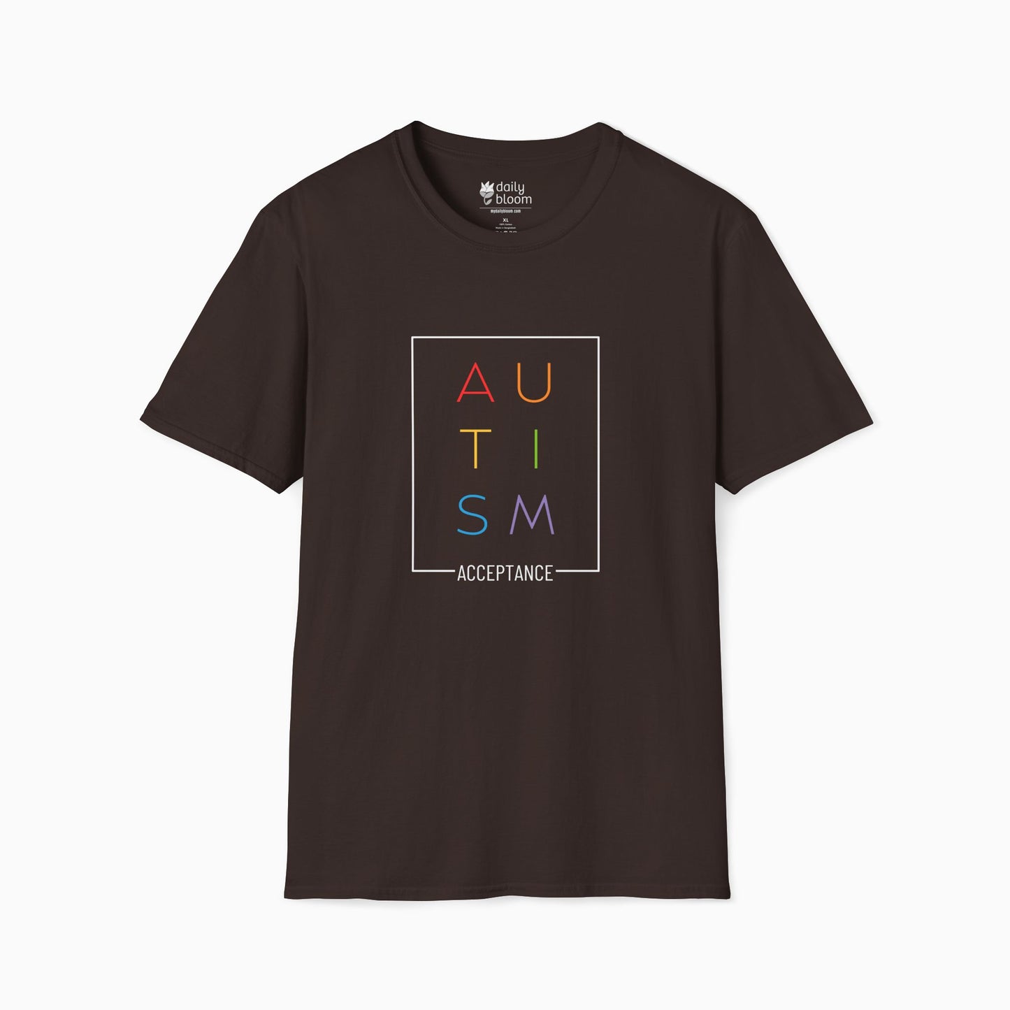 Autism Rainbow Acceptance Box Tee