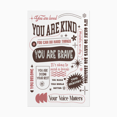 Autism Poster - Affirmations Printed Wall Poster - Daily Bloom