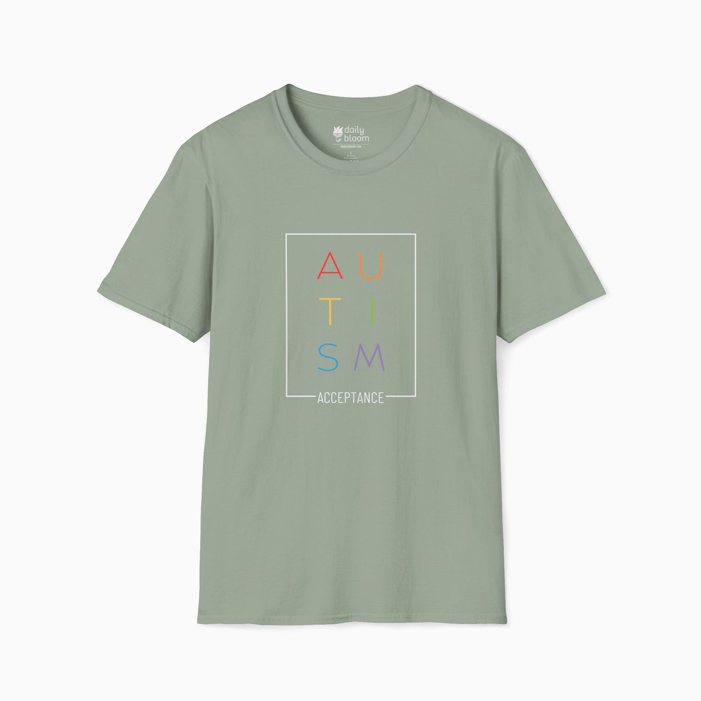Autism Rainbow Acceptance Box Tee