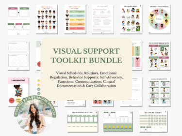 Autism Digital Download - Visual Support Toolkit Bundle - Daily Bloom