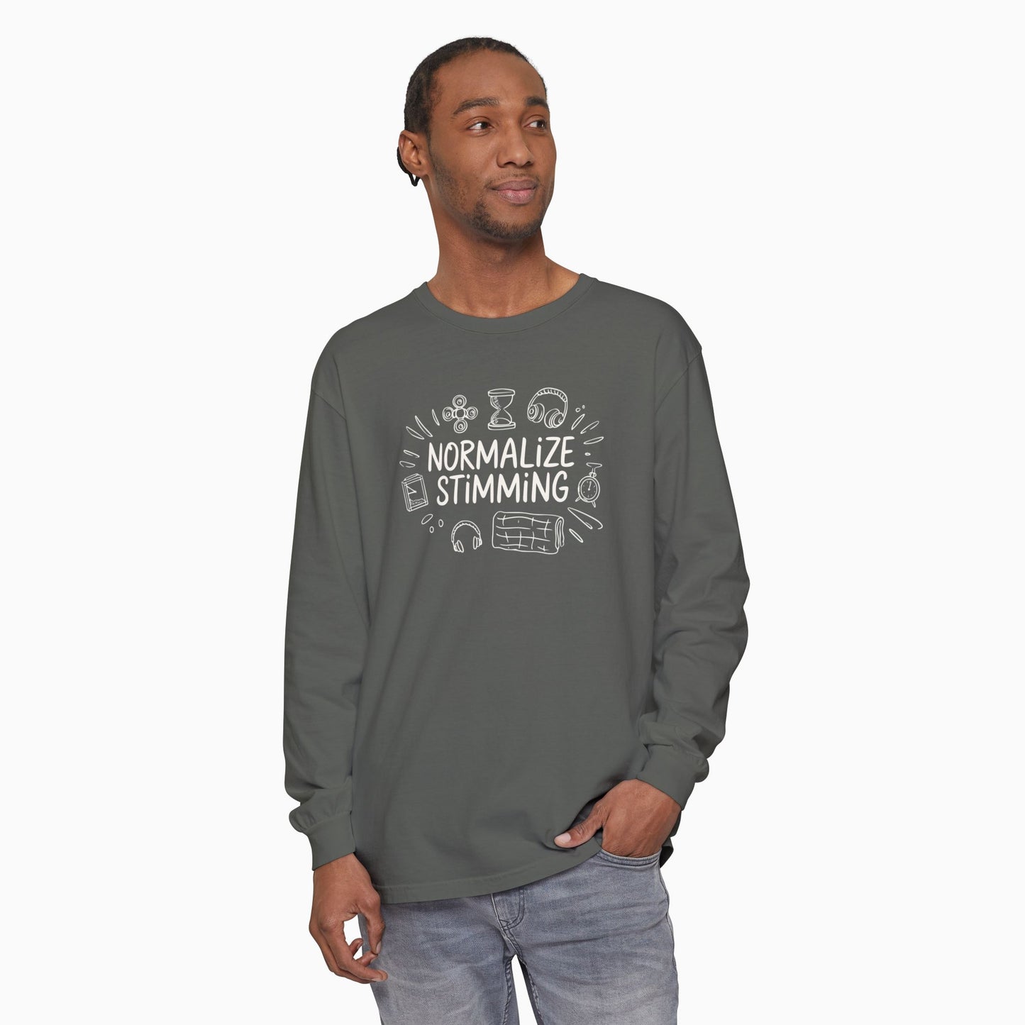 Normalize Stimming Comfort Colors Long Sleeve T-Shirt