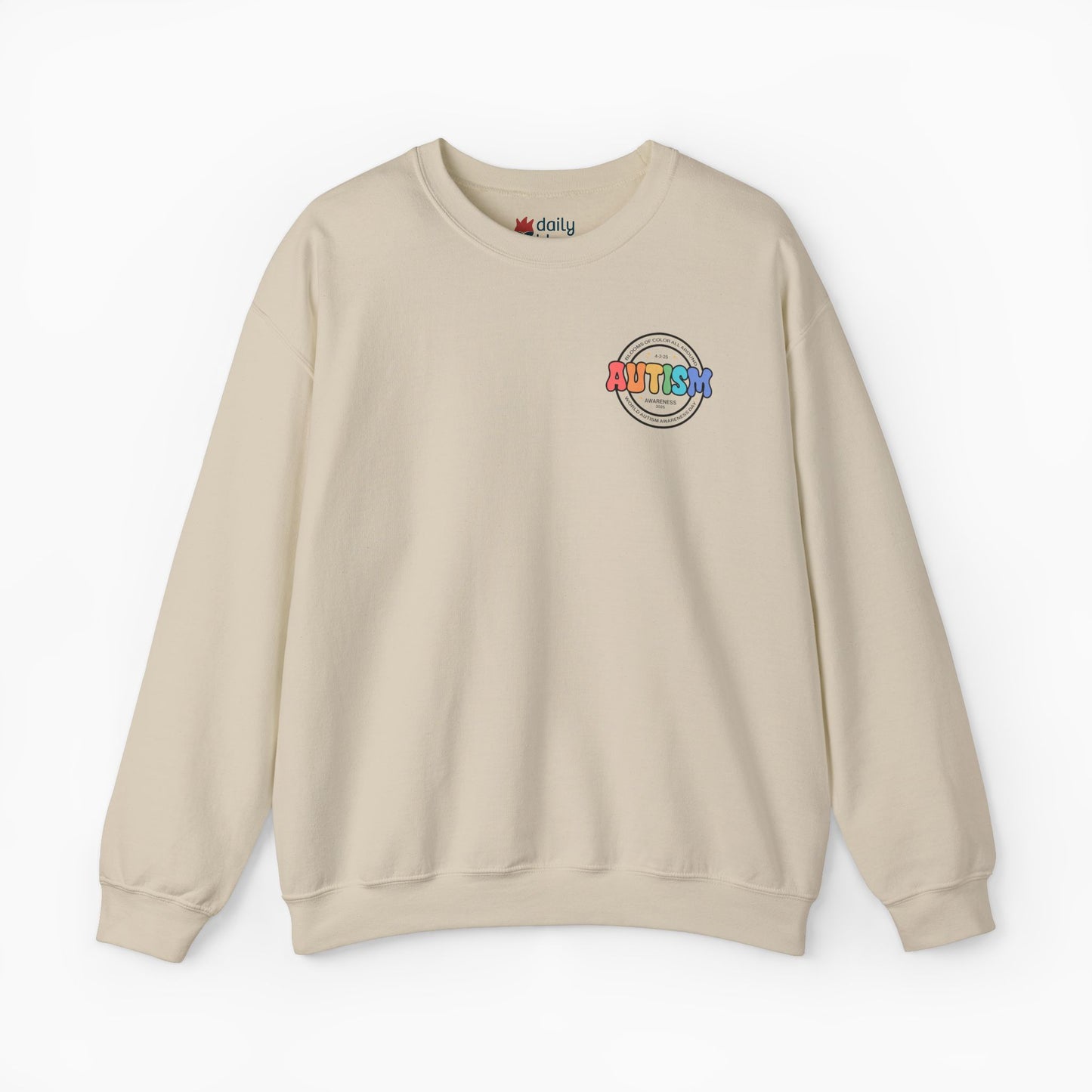 Autism Awareness 2025 - Blooms of Color All Around Sweatshirt