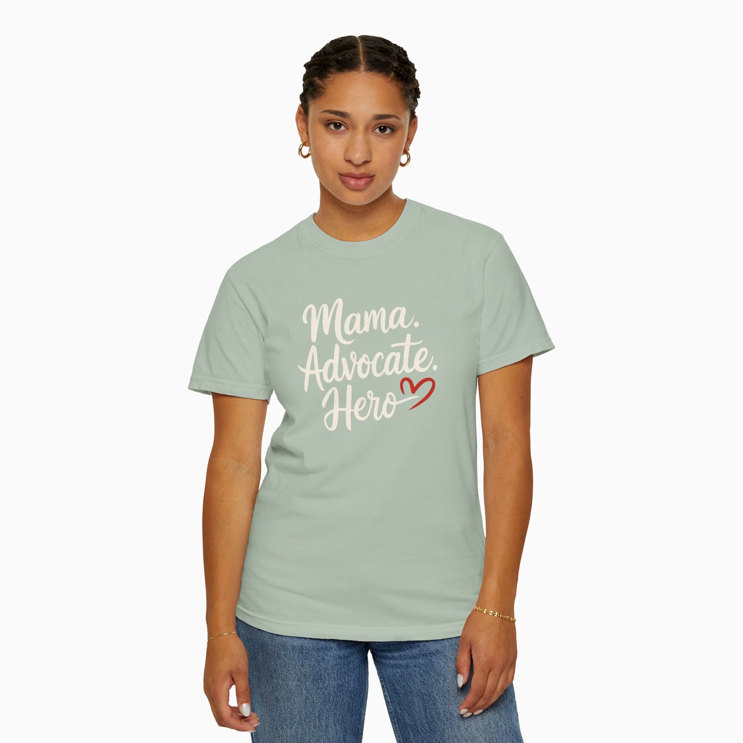 Mama Advocate Hero Comfort Colors Tee