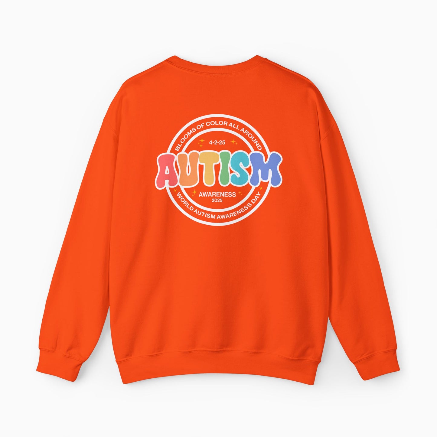 Autism Awareness 2025 - Blooms of Color All Around Sweatshirt