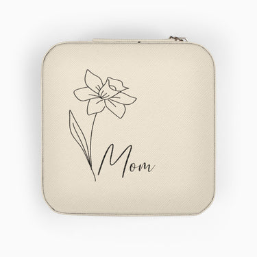 Autism Home Decor - Wildflower Personalized Travel Jewelry Box - Daily Bloom