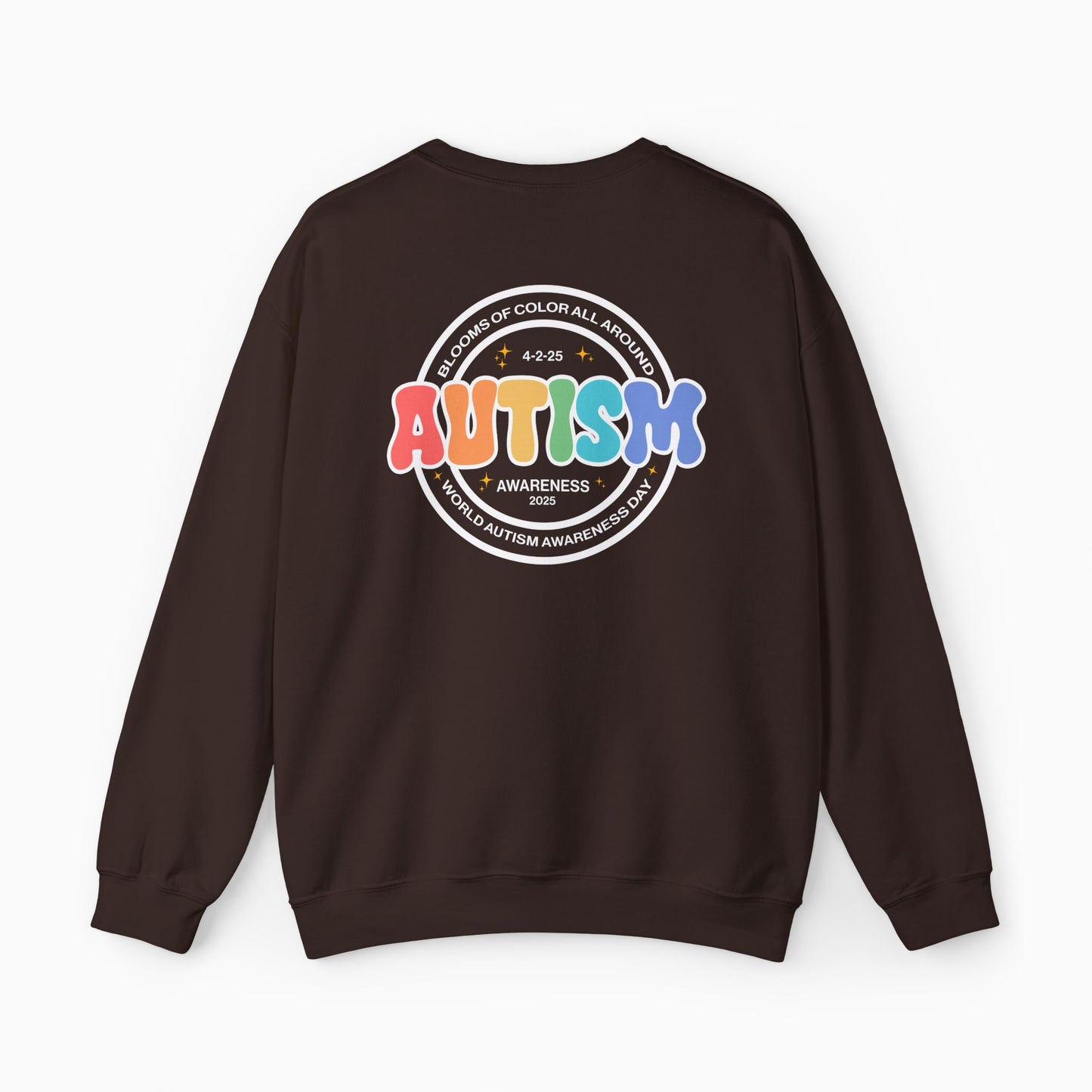 Autism Awareness 2025 - Blooms of Color All Around Sweatshirt