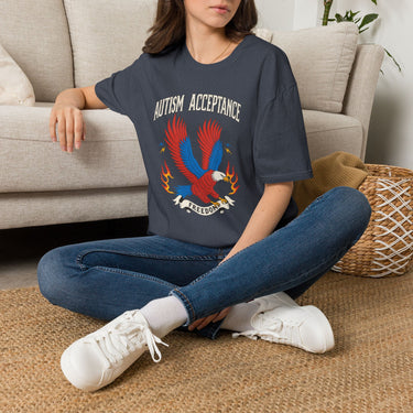 Autism Acceptance Freedom Eagle Tag Free T-Shirt