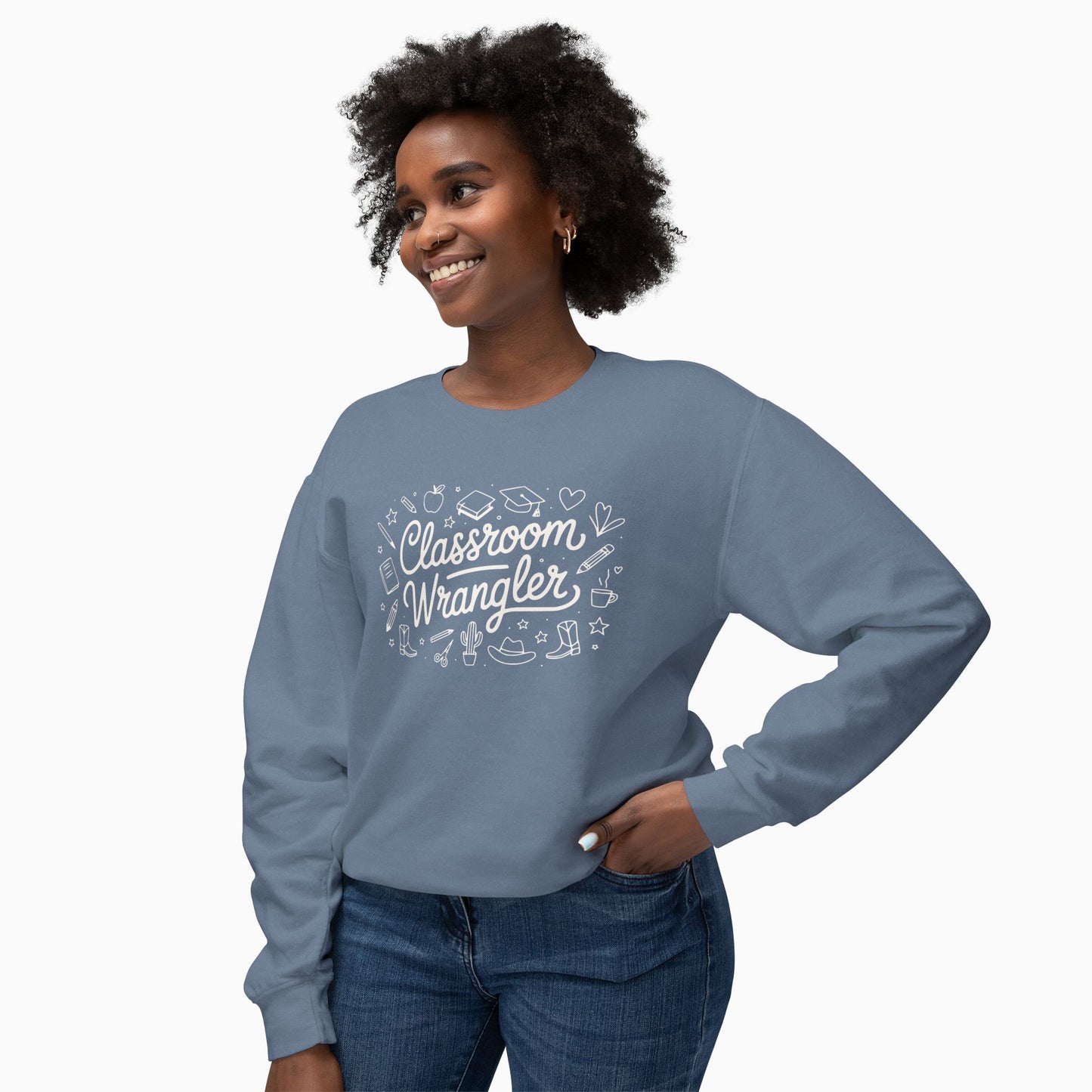 Classroom Wrangler Comfort Colors Lightweight Sweatshirt
