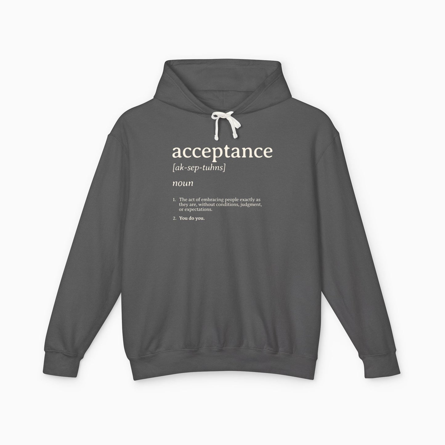 Acceptance Definition Comfort Colors Lightweight Hoodie
