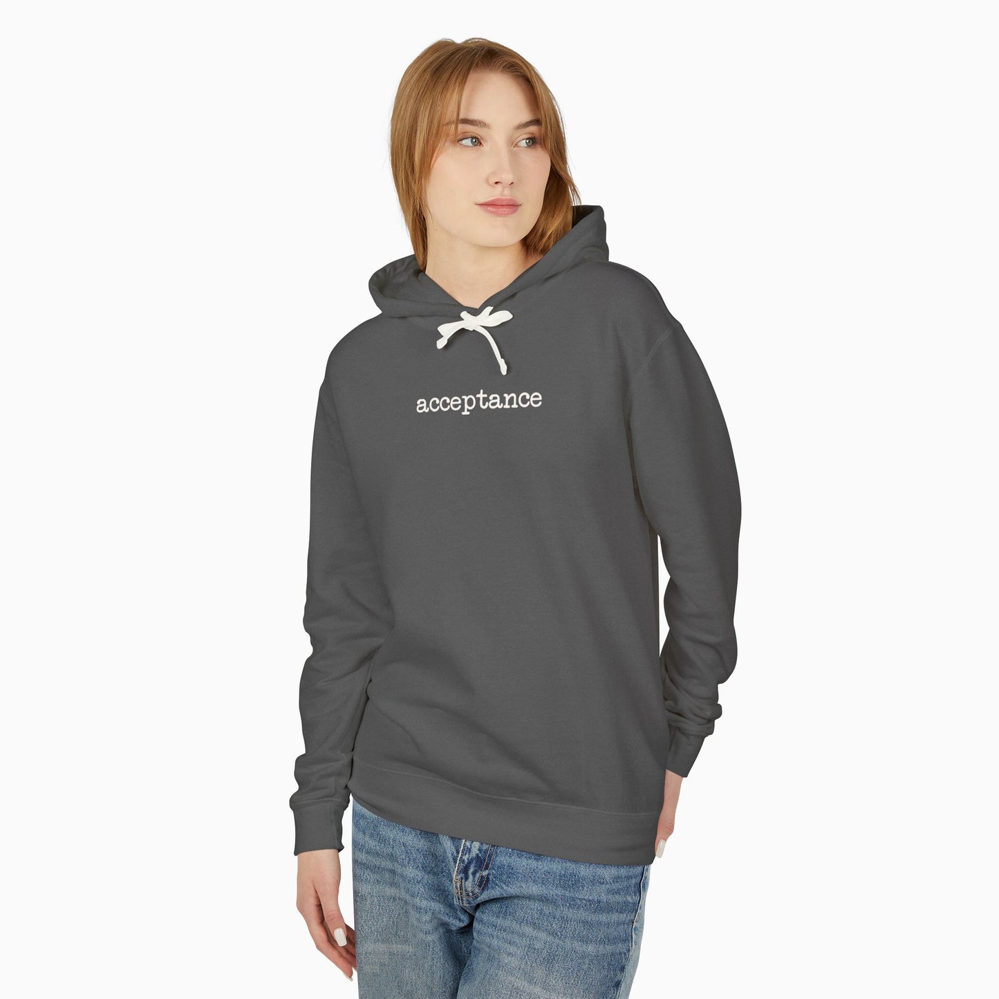 Acceptance Statement Comfort Colors Lightweight Hoodie