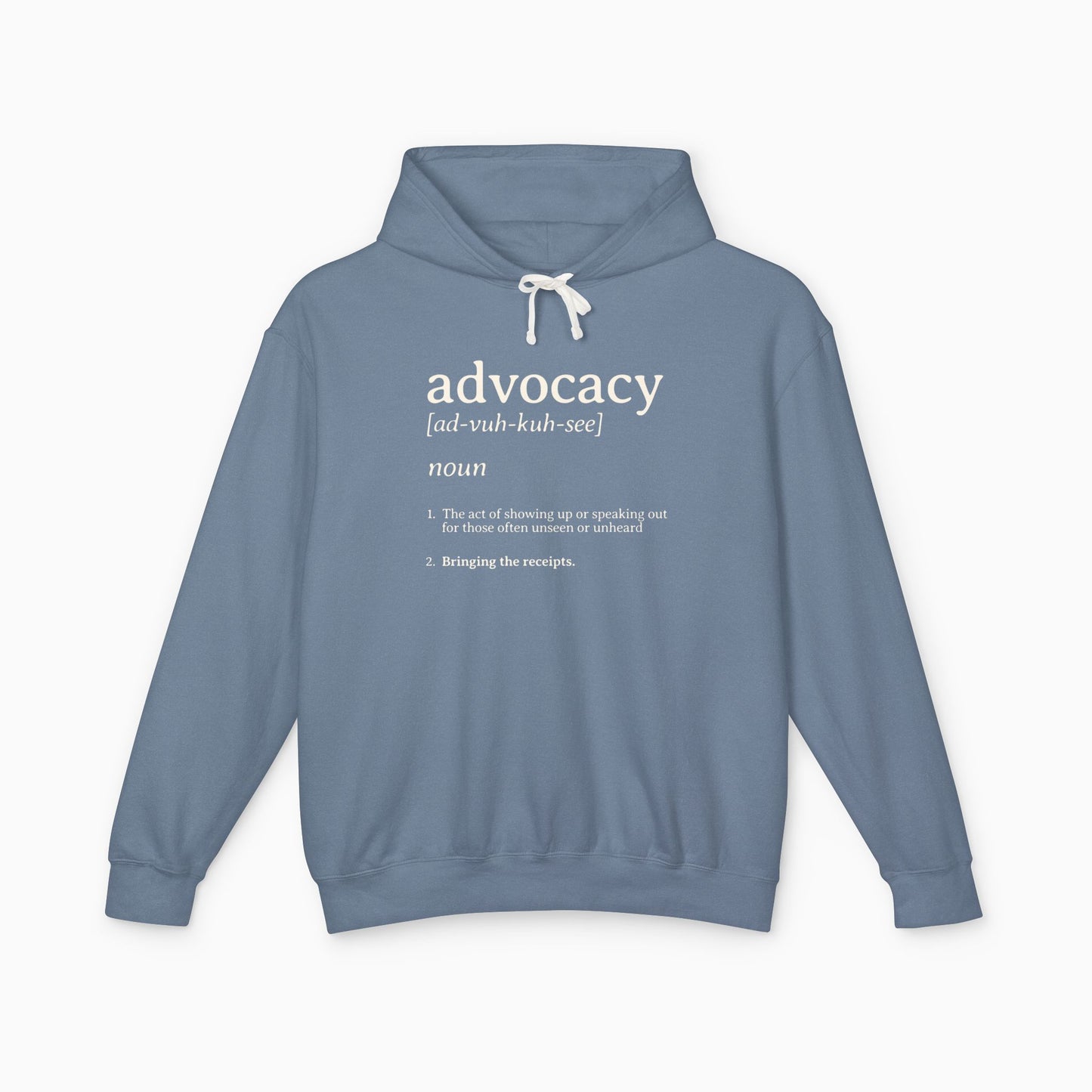 Advocacy Definition Comfort Colors Lightweight Hoodie