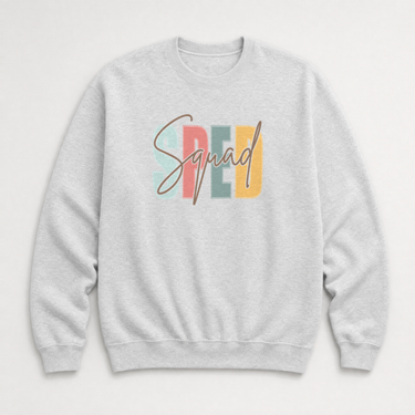 SPED Squad - Special Education Sweatshirt Ash sweatshirt, front