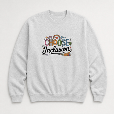 Choose Inclusion Sweatshirt Ash sweatshirt, front