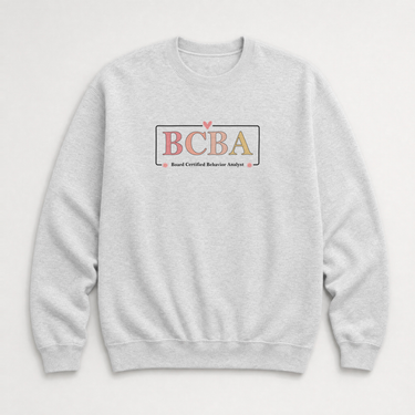 BCBA Outline Sweatshirt Ash sweatshirt, front