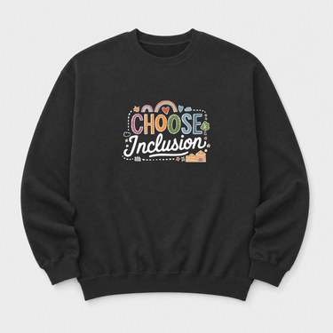 Choose Inclusion Sweatshirt Black sweatshirt, front