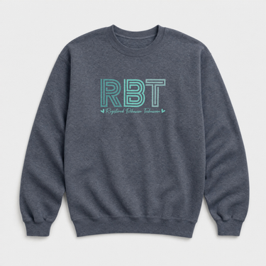 RBT Geometric Sweatshirt Dark Heather sweatshirt, front