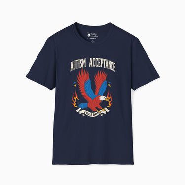 Autism Acceptance Freedom Eagle Tag Free T-Shirt