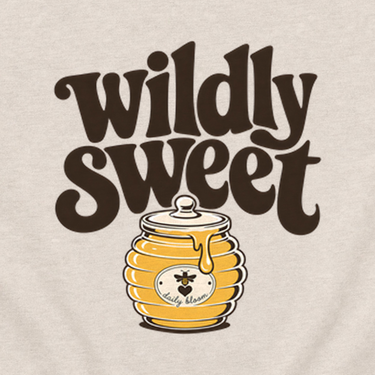 Wildly Sweet Toddler Tee Heather Dust kids clothes, back design close-up