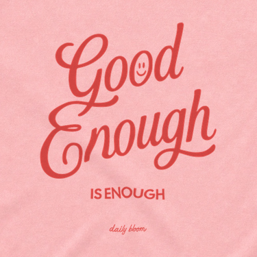 Good Enough Is Enough Toddler Tee Pink kids clothes, back design close-up