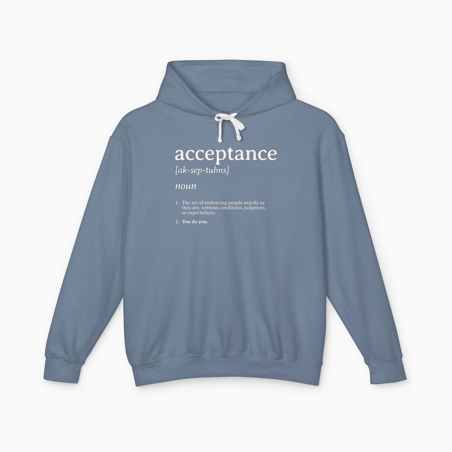 Acceptance Definition Comfort Colors Lightweight Hoodie