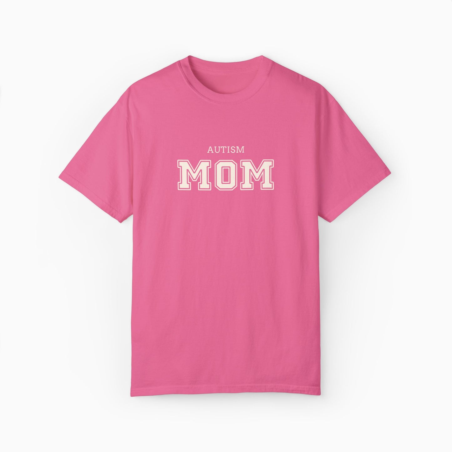 Autism Mom College Comfort Colors Tee