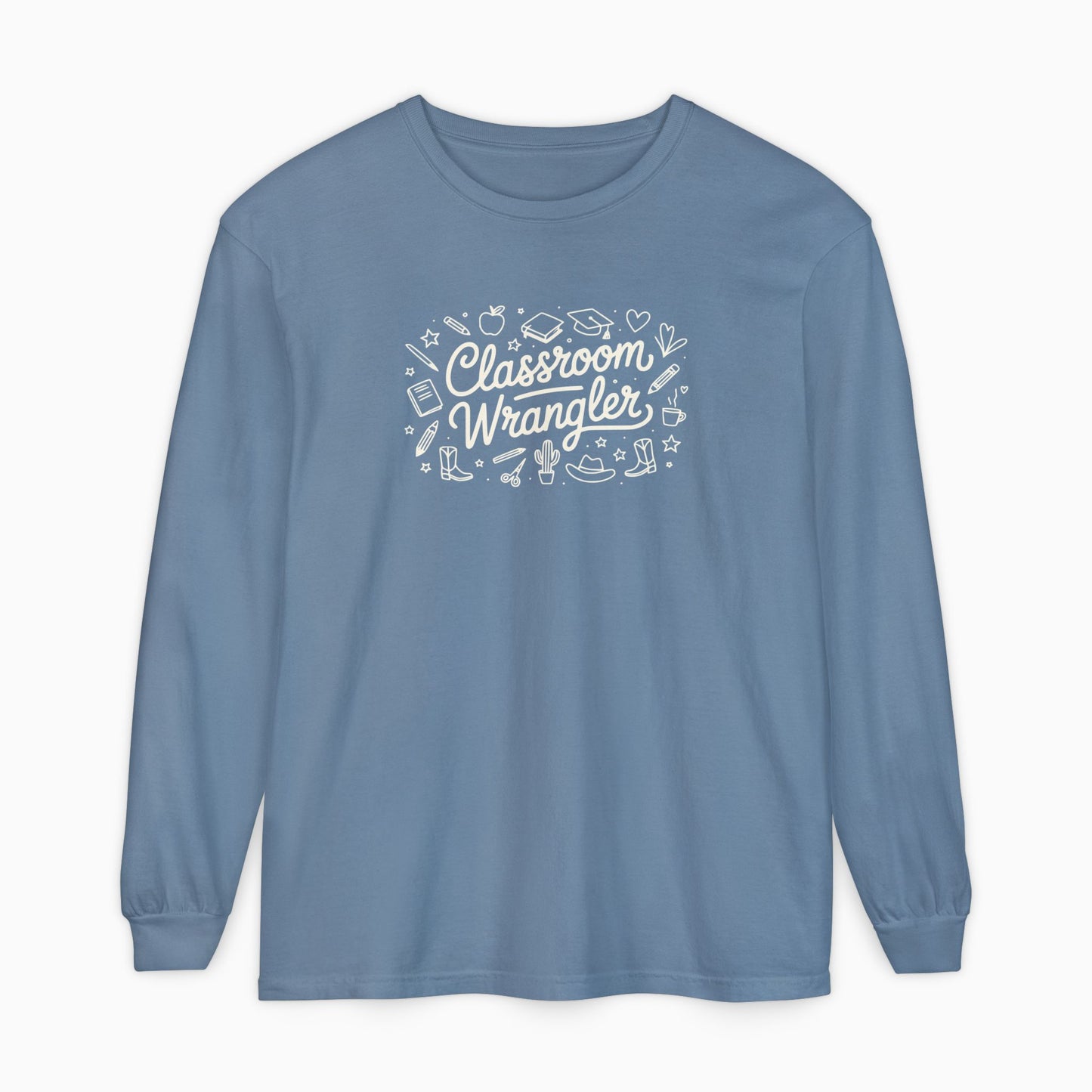 Classroom Wrangler Comfort Colors Long Sleeve T-Shirt