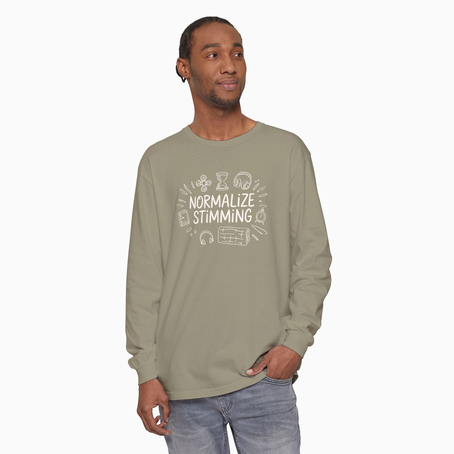 Normalize Stimming Comfort Colors Long Sleeve T-Shirt