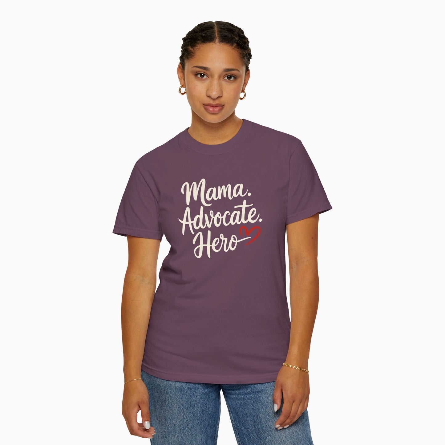 Mama Advocate Hero Comfort Colors Tee