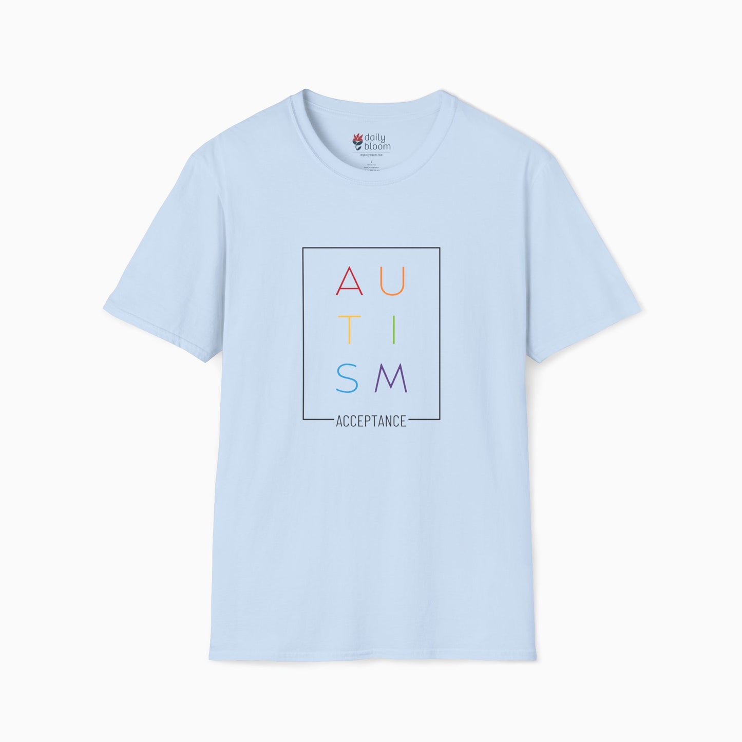 Autism Rainbow Acceptance Box Tee